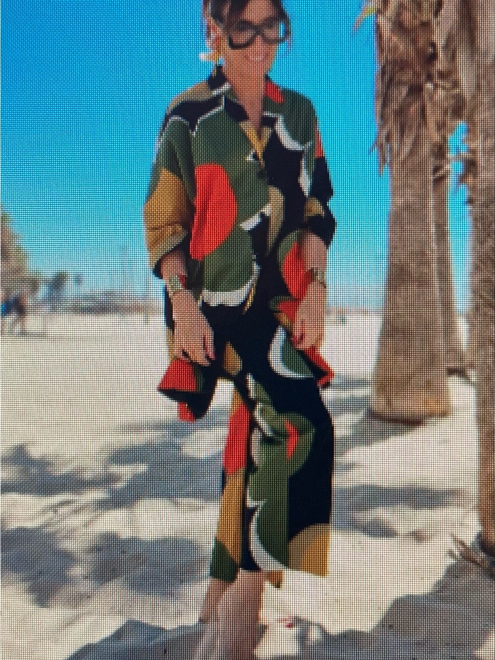 Alembika flower power Printed straight let pant